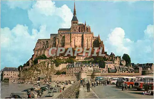 Cartes postales moderne Le Mont Saint Michel Vue generale La Digue