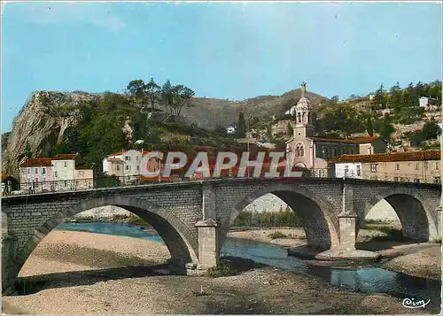 Moderne Karte Ales Gard Le Pont de Rochebelle et l'Eglise