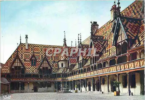 Moderne Karte Beaune Cote d'Or La Cour d'Honneur Le Puits