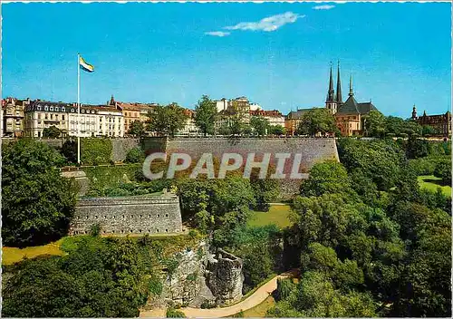 Cartes postales moderne Luxembourg Cathedrale et Bastion Beck