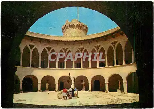 Cartes postales moderne Palma Mallorca Baleares Chateau de Bellver La cour