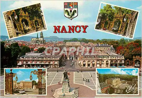 Moderne Karte Nancy Meurthe et Moselle La Place Stanisla