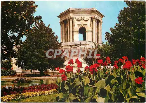 Moderne Karte Montpellier Jardin du Peyrou et le Chateau d'Eau