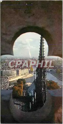 Cartes postales moderne Paris vu des Tours de Notre Dame