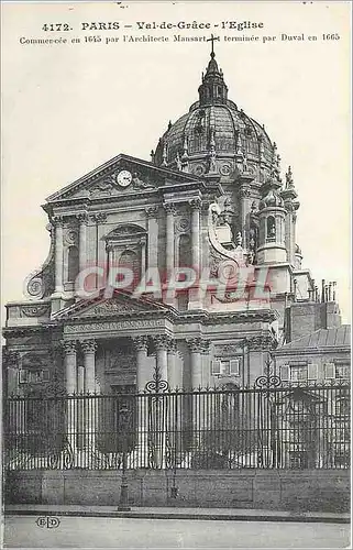 Cartes postales Paris Val de Grace l'Eglise