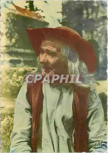 Moderne Karte Scenes et Types Bretons Vieillard de Plomodiern Folklore