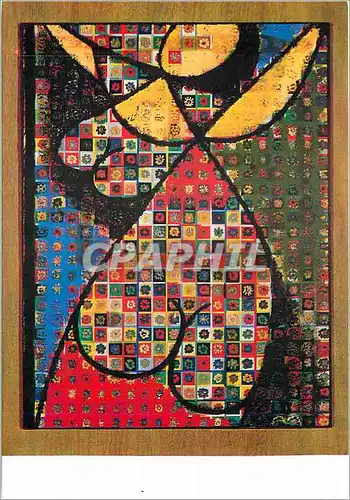 Cartes postales moderne Vasarely Fille Fleur 2