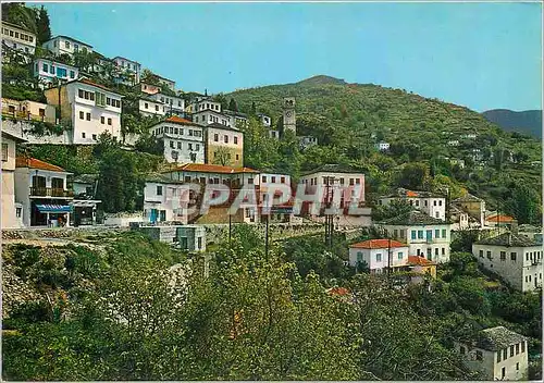 Moderne Karte Pelion Vue du Village Macrinitsa