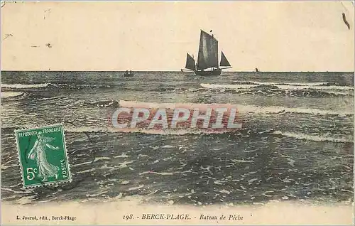 Cartes postales Berck Plage Bateau de Peche