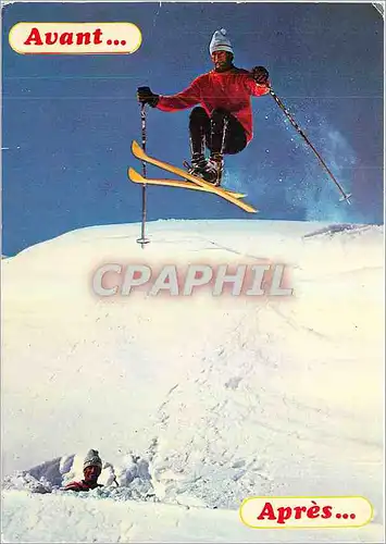 Cartes postales moderne Avant Apres Ski