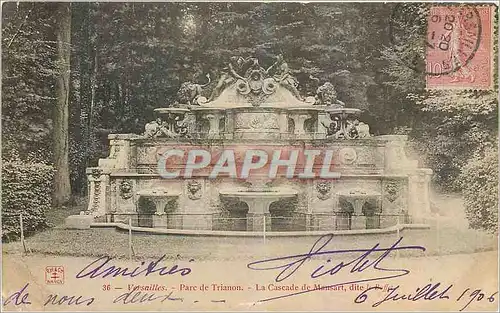 Cartes postales moderne Versailles Parc de Trianon La Cascade de Mansart