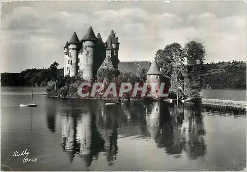 Moderne Karte Chateau de Val Commune de Lanobre Cantal de Bort Correzo