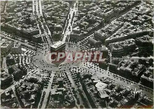 Moderne Karte Paris L'Arc de Triomphe et place de l'Etoile