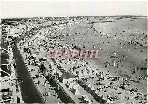 Moderne Karte Les Sables d'Olonne Vendee Vue panoramique de la Plage et du Remblai