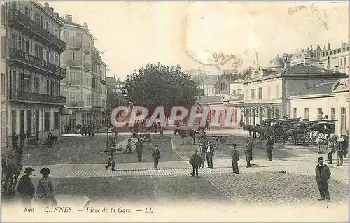 Cartes postales Cannes Place de la Gare