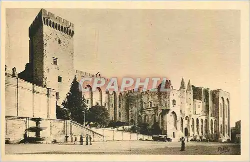 Ansichtskarte AK Avignon Palais des Papes Facade occidentale