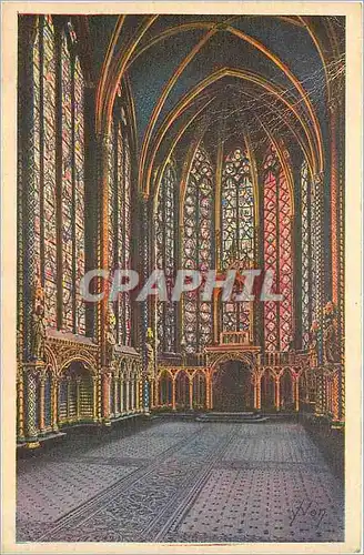 Ansichtskarte AK Paris Interieur de la Sainte Chapelle Haute Holy Chapel inside