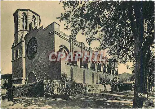 Moderne Karte Carcassonne Aude Eglise Saint Michel