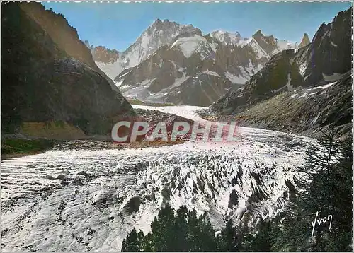 Cartes postales moderne Chamonix Hte Savoie La mer de glace et le massif des Grandes Jorasses