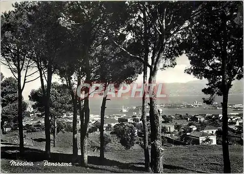 Moderne Karte Messina Panorama