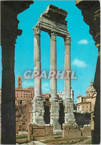 Cartes postales moderne Rome Forum Romain Temple de Castor et Pollux