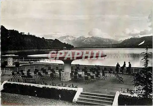 Cartes postales moderne Aix les Bains La Plage et le Mont Granier