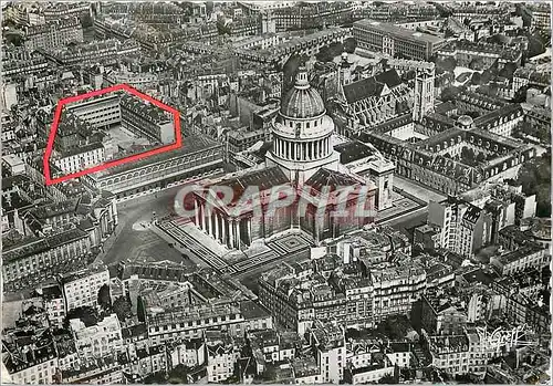 Cartes postales moderne Paris Vue aerienne Le Pantheon l'Eglise Saint Etienne du Mont