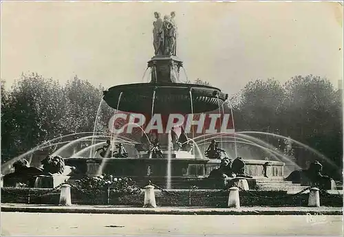 Cartes postales moderne Aix en Provence B du R La grande Fontaine Lion