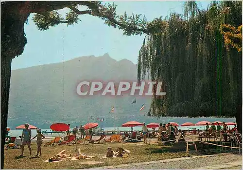 Cartes postales moderne Aix les Bains La Plage et la Dent du Chat