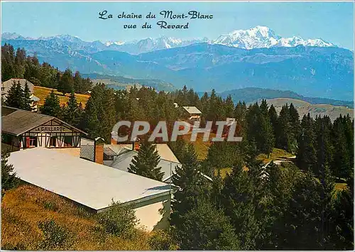 Cartes postales moderne Le Mont Revard Savoie Panorama sur la Chaine du Mont Blanc