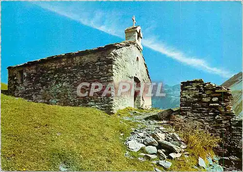 Moderne Karte En montant le Col du Petit St Bernard la Chapelle des Patres