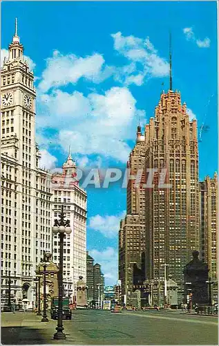 Cartes postales moderne Chicago Tribune Michigan Avenue Bridge