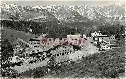 Moderne Karte Valberg Vue generale sur le Hotel au fond