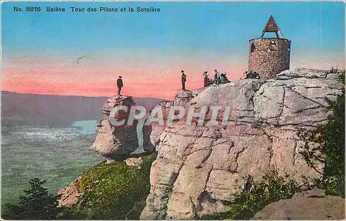 Cartes postales Saleve Tour des Pitons et la Sorciere