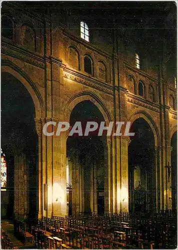 Moderne Karte Autun Cathedrale Saint Lazare Interieur