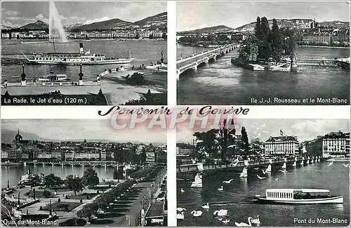 Cartes postales moderne Souvenir de Geneve