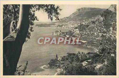 Cartes postales La Cote d'Azur La Principaute de Monaco Vue de Roquebrune
