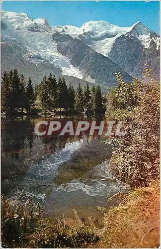 Cartes postales moderne Mont-Blanc Le lac des gaillants est le miroir des neiges �ternelles pays du mont-blanc
