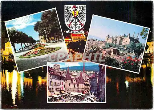 Cartes postales moderne Neuchatel La perle du Jura Suisse