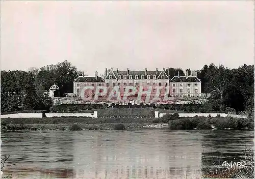 Cartes postales moderne Menars (Loir et Cher) Le Chateau La facade bien francaise au bord de la Loire