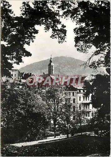 Cartes postales moderne Baden Baden Vue sur la Cathedrale et le Merkur