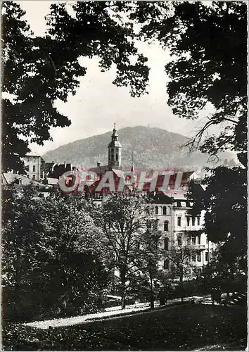 Moderne Karte Baden Baden Vue sur la Cathedrale et le Merkur