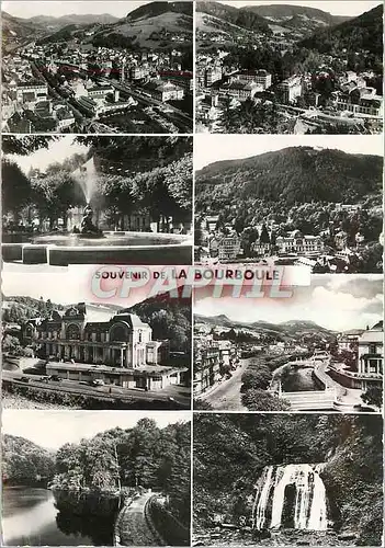 Cartes postales moderne La Bourboule Vuees generales Jet d'eau Charlannes Casino Dordogne Barrage Cascado de la Verniere