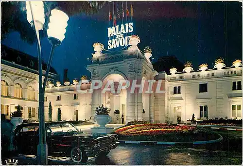 Moderne Karte Aix Les Bains (Savoie) Feerie nkocturne sur le Casino