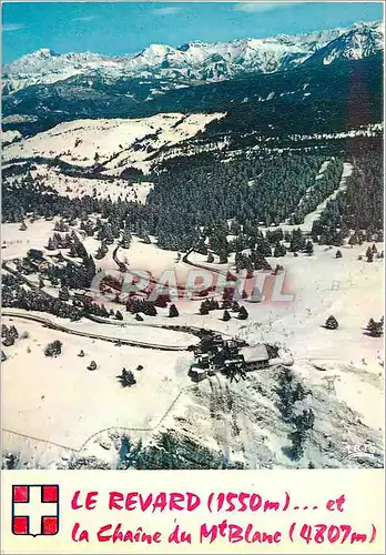 Cartes postales moderne Le Revard (1550m) et la chaine du Mt Blanc (4807m)