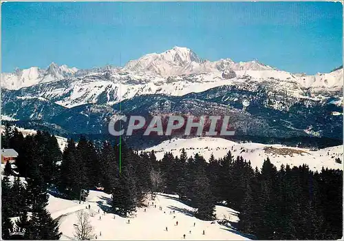 Cartes postales moderne Le Revard (1550m) Panorama sur le Massif du Mont Blanc