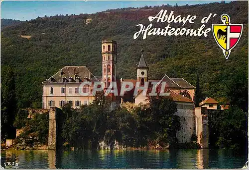 Cartes postales moderne Abbaye d'Haute Combe La facade vue du lac