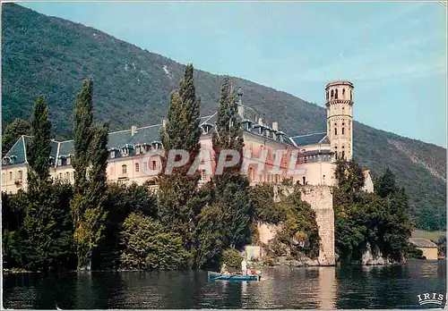 Moderne Karte Aix les Bainx Abbaye d'Hautecombe fondee par les souverains de Sardaigne