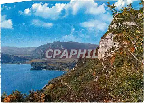 Cartes postales moderne Rocher de la Chambotte Autonne Lac du Bourget Baie de Chatillon et le Grand Colombier