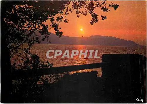 Cartes postales moderne Images de Chez nous coucher de soleil au Lac du Bourget (Savoie)